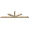 Ekena Millwork Kennewick Rough Sawn Timber Gable Bracket, Douglas Fir, 96"W x 28"H x 4"D x 4"F, 7/12 Pitch GBW096X28X0404KEN00RDF - alternate 5